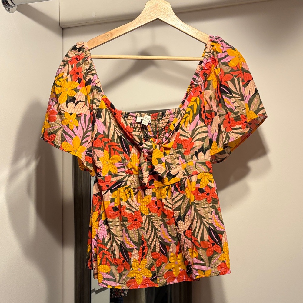 LOFT Floral Blouse